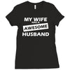 awesome husband Ladies Fitted T-Shirt