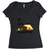 life is better around the campfire Women's Triblend Scoop T-shirt