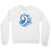 bass clef in blue Crewneck Sweatshirt