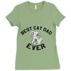 best cat dad ever Ladies Fitted T-Shirt
