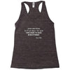 oscar wilde quote girls Racerback Tank