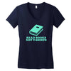 read books not t shirts Women's V-Neck T-Shirt