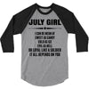 Super July Girl 3/4 Sleeve Shirt