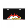 POW! Funny Explosion Cartoon License Plate
