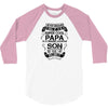 Super Cool Papa Of A Freaking Awesome Son 3/4 Sleeve Shirt