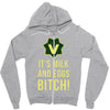 milk and eggs Zipper Hoodie