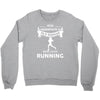 who loves running1 Crewneck Sweatshirt