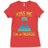 kiss a nurse Ladies Fitted T-Shirt
