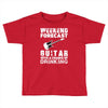 weekend forcast guitar with a chance of drinking Toddler T-shirt