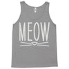 meow cute cat face Tank Top