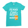 funny little brains Ladies Fitted T-Shirt