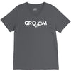groom handcuffs funny V-Neck Tee