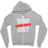 wine diet challenge accepted Zipper Hoodie