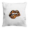 sexy lip biting Throw Pillow