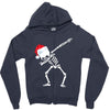 skeleton dabbing christmas Zipper Hoodie