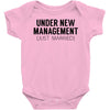 under new management just married Baby Onesie