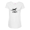 Plane Maternity Scoop Neck T-shirt