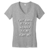 brains and stuff girls Women's V-Neck T-Shirt