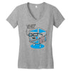 hipster ice cube Women's V-Neck T-Shirt