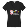 My Unicorn Ate My Homework Women's V-Neck T-Shirt