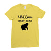 Daddy Bear - Baby Bear Custom Name Ladies Fitted T-Shirt