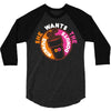She Wants The D Dunkin Donuts 3/4 Sleeve Shirt