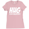 hug machine funny joke Ladies Fitted T-Shirt