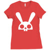 skull bunny Ladies Fitted T-Shirt