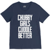chubby girls cuddle better V-Neck Tee