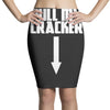 pull my cracker funny xmas christmas Pencil Skirts