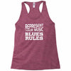 blues rules Racerback Tank