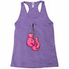 boxing gloves breast cancer Racerback Tank