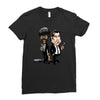 pulp fiction caricature ideal birthday gift present Ladies Fitted T-Shirt