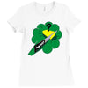 who cut the cheese Ladies Fitted T-Shirt