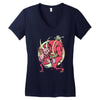 krampus (blood red) Women's V-Neck T-Shirt