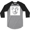 salvador dali face surrealist artist 3/4 Sleeve Shirt