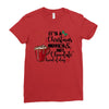 it's a christmas movies and hot chocolate kind of day Ladies Fitted T-Shirt
