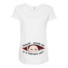 February Peeking Out Asian Baby Boy Maternity Scoop Neck T-shirt