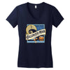 halloween moon Women's V-Neck T-Shirt