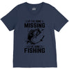 If I've Gone Missing Fishing V-Neck Tee