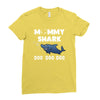 Mommy Shark Doo Ladies Fitted T-Shirt