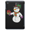 smiling snowman holding out christmas iPad Mini