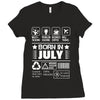 Born In July Ladies Fitted T-Shirt