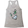 angry cartoon face Racerback Tank