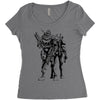 cable and deadpool Women's Triblend Scoop T-shirt