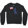 Patriotic T-Rex Crewneck Sweatshirt