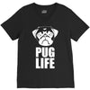 pug life dog V-Neck Tee