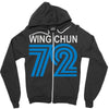 wing chun 72 retro Zipper Hoodie