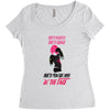 she's beauty she's grage she's punch you in the face Women's Triblend Scoop T-shirt
