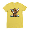 chewie and porgs Ladies Fitted T-Shirt